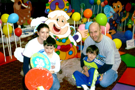 Candy Land Participants Posing for a Picture
